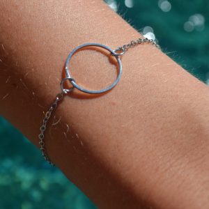 Zilveren armband met ring