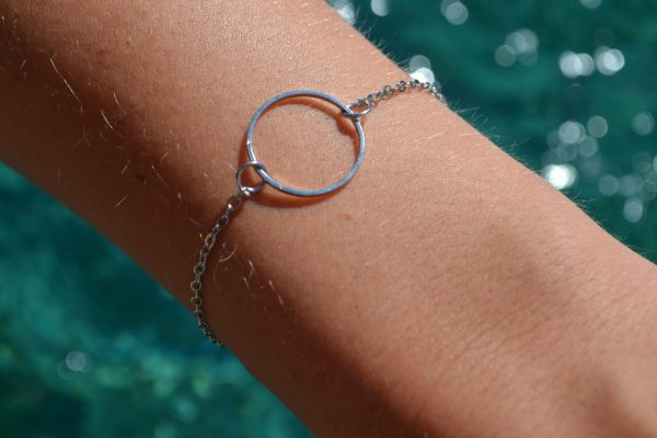 Zilveren armband met ring