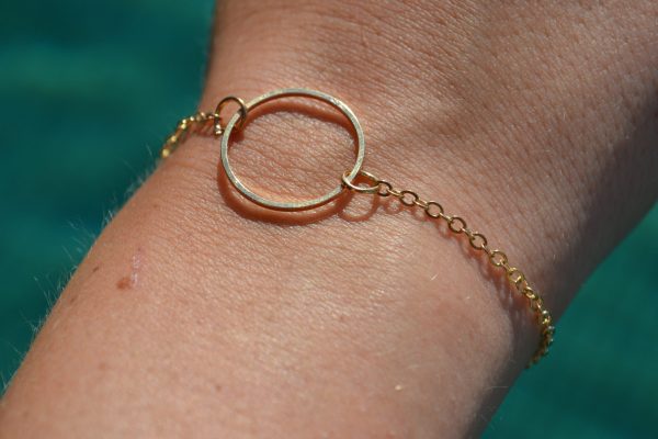 Gouden armband met ring