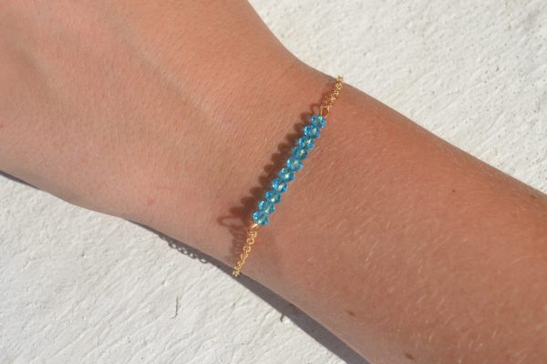 Gouden armband Blauw