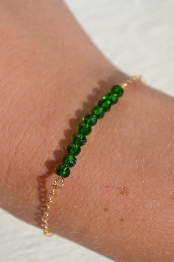 Gouden armband Groen